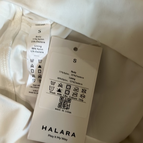 New Halara White Cloudful™ Long Sleeve Cropped Sport Top - Picture 6 of 6